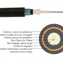 Cable monotubo armado con doble cubierta de polietileno Cable monotubo armado con doble cubierta de polietileno