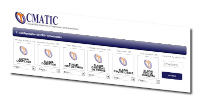 Nuevo configurador de latiguillos de fibra óptica en la web de CMATIC 