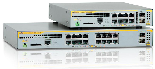 Switches Gigabit Ethernet PoE+ para redes distribuidas 