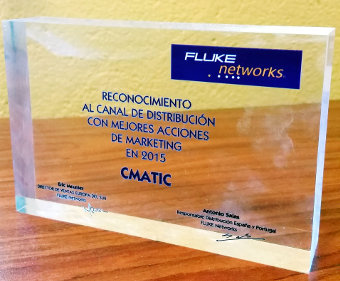 CMATIC, premio “A las Mejores Acciones de Marketing” en el canal de Fluke Networks 