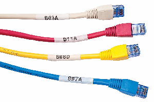 Etiquetas rotatorias para identificación de cables y latiguillos