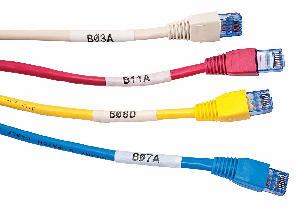 Etiquetas coloridas para cables con rotulador, etiquetas para