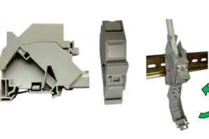 Adaptador RJ45 Keystone para carril DIN de 35 mm