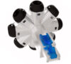 Conector macho RJ45 FTP giratorio con rendimiento CAT6A