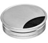 Pasacables circular de 80 mm con escobilla antipolvo