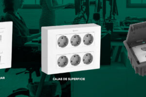 Cajas de empotrar y superficie con diseño horizontal